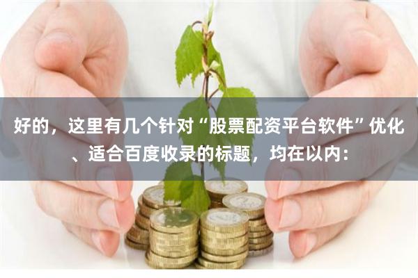好的，这里有几个针对“股票配资平台软件”优化、适合百度收录的标题，均在以内：